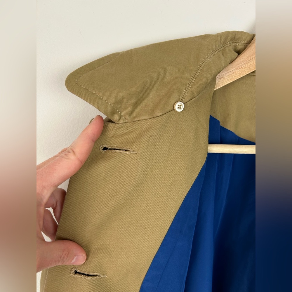 Maje Short Khaki Trench Jacket - Picture 8 of 8